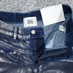 BDG  Cowboy Jeans High Rise Straight Relaxed Blue Silver Painted Women's Size 27 Photo 3