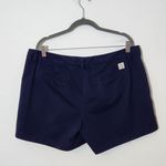 Tommy Hilfiger Women's Navy Chino Shorts Size 16 Preppy Navy Shorts Photo 3