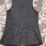Spiegel  textured black and white tweed v neck vest Photo 3