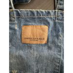 American Eagle Outfitters Distressed Denim Jean Purse Shoulder Bag Tote Shopper Size L Photo 2