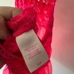 Victoria's Secret Victoria’s Secret Hot Pink Lace Lingerie Mini Dress Slip Halter Style Photo 3