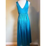 Heather Nicole Teal Blue Lace Maxi Nightgown Dress S vintage whimsi Y2K boho Photo 1