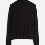 Madewell Wool-Blend Turtleneck Long-Sleeve Tee in Jet Black, Size X-Small Photo 3