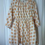 J.Crew NWOT Smocked-Waist Mini Dress in Gathered Floral Block Print — Size Large Photo 0
