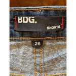 BDG  Blue Denim Shortie Medium Wash Cut Off‎ Low Rise Denim Shorts Size 26 Photo 5