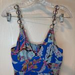 Marciano  Blue and Pink Floral Maxi Dress Photo 1