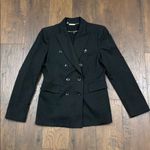 White House | Black Market WHBM Double-Breasted Tuxedo Pinstriped Blazer Photo 1