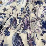 Banjanan Brenda Blue Pintuck Long Floral Dress tiered jubilee XS women's Photo 1