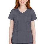 Purple Label  Healing Hands grey Jordan scrub top size womens large N15 Photo 0