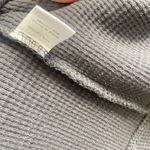 Lulu B Waffle Knit Half Zip Pull Over Top Gray Size M Photo 7