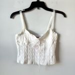 Edikted  Lacey Knit Tank Top White S Photo 1