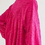 Free People Can’t Stop Dreaming Oversized Tunic Blouse Hot Pink Size Medium Photo 1