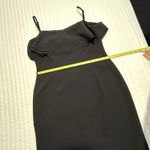 Karl Lagerfeld Little Black Dress Flouncy Ruffle Bust Sheath Cocktail Dress Sz 6 Photo 3