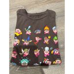 Nintendo Kirby  T Shirt‎ Brown Graphic Print Cartoon Video Game Tee Sm Photo 3