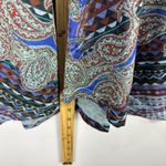 Style & Co APT 9 Top Plus 2X Blue Paisley Boho Festival Mixed Print Statement Fairy Y2K Photo 2
