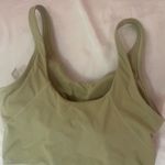 Amazon Workout Tank Sage Green Top Built-In Bra Photo 1