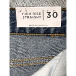 PacSun  High Rise Straight Jeans Distressed Light Wash Size 30 Button Fly Baggy Photo 4