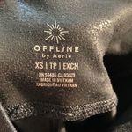 Aerie Leather Suede Full Length Sheer Leggings Black XS Photo 1