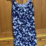 Floral Sleeveless Nightgown Blue Size XS Photo 0