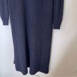 Garnet Hill  XS Navy Blue‎ Open Duster Cardigan Wool Blend CP Photo 7