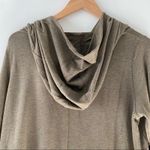 Cloudveil green asymmetrical zip moto hoodie sweatshirt jacket modal blend NEW M Size M Photo 2