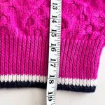 Mother The Mock Neck Pink Cable Knit Cropped Jumper Sweater Size Medium Photo 9