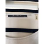 Tahari  Cold Shoulder Lightweight Gray Top Womens‎ Small Short  Sleeve Photo 1