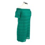 Trina Turk Merengue Green Off-Shoulder Lace Dress Size Medium Photo 4