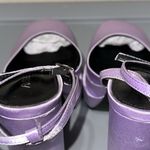 Dolls Kill  Lilac Satin Moonchild Platform Heels Photo 4