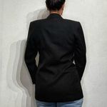 Jacqueline Ferrar  Black Vintage Wool Blend Blazer Sz 6 Photo 10