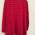 White Stag  Red and Metallic Striped Cardigan Set Photo 6