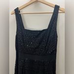 Francesca's EUC Francesca’s Black Lace Sequin Midi Dress Size Medium Photo 2