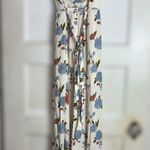 American Eagle  Outfitters Women's Size 2 Ivory Floral V-Neck Adjustable Jumpsuit Photo 1