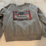 Urban Outfitters Budweiser Gray Crewneck Sweatshirt Photo 0