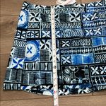 RipSkirt Hawaii Pacific Tapa Blue Floral Wrap Cover Up Swim Skirt Size Large Photo 9