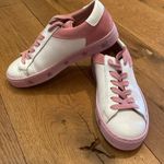 Matchboots ‘Rose Passion’ white leather pink suede lace up sneaker size 5 Photo 0