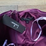 Lulus NWT Glamorous Celebrations Purple Velvet Strapless Maxi Dress S Photo 3