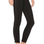 Mother The Looker Ankle Fray in Guilty Party Racer Black Skinny Jeans Size: 25 Photo 0