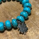 Lucky Brand  Faux Turquoise Beaded Stretchy Bracelet Photo 7