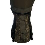 Cache Black Velvet Sheer Illusion Lace Top Cami Lined Sequins Bra New $128 NWT Photo 7