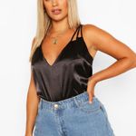 Boohoo Women’s Size 18 Black Plus Size Multi Strap Plunge Neck Cami Top • EUC Photo 10