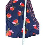 Boden Womens Size 4 Floral Fit & Flare Dress Blue Pink Red Long Sleeve Size M Photo 6