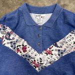 American Vintage Vintage cottagecore coquette grandma grannycore floral collared sweatshirt Photo 1