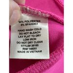 Monteau  Pink Peplum Top Women's Large Polyester & Spandex Barbie Legally Blonde Photo 3