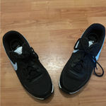 Nike Air Max Women's Shoes Size 9 Athletic Sneakers Black & Blue Swooshes Photo 2