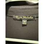 Women’s Black Mini dress Ryan Michelle with gold buttons and Belt Medium M Photo 2