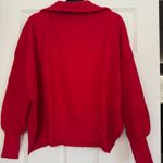Amazon Red Half-Zip Women’s Sweater Photo 2