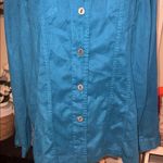 Chico's Dark Teal Jacket Women’s size 3 Photo 3