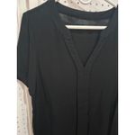 Cupshe  Black V Neck Short Sleeve Tunic Dress Top Blouse Shirt Size M Photo 1