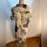 New York & Company Black and White Floral Swim Coverup Size L Photo 1